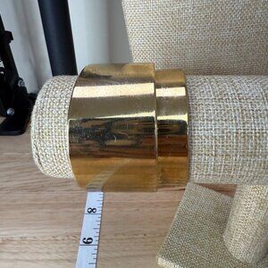 BaubleBar Gold-Tone Cuff Bracelet With Chic Modern‎ Design small wrist